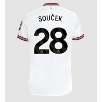 Dres West Ham United Tomas Soucek #28 Gostujuci 2023-24 Kratak Rukav